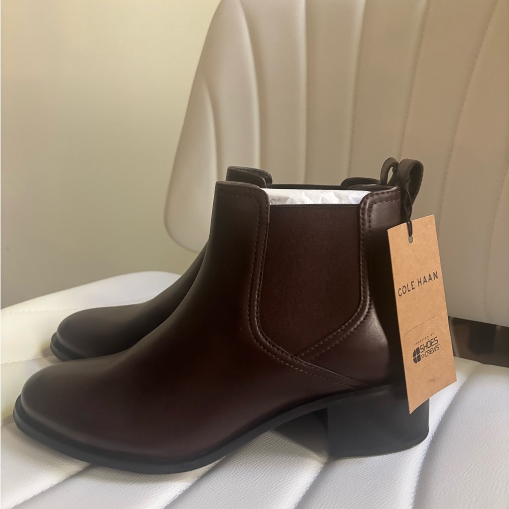 Cole Haan Burgundy Leather Boots